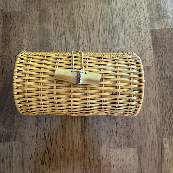 NWT Lilly Pulitzer Wicker Rattan Case Clutch Its A Sailabration - Picture 7 of 16